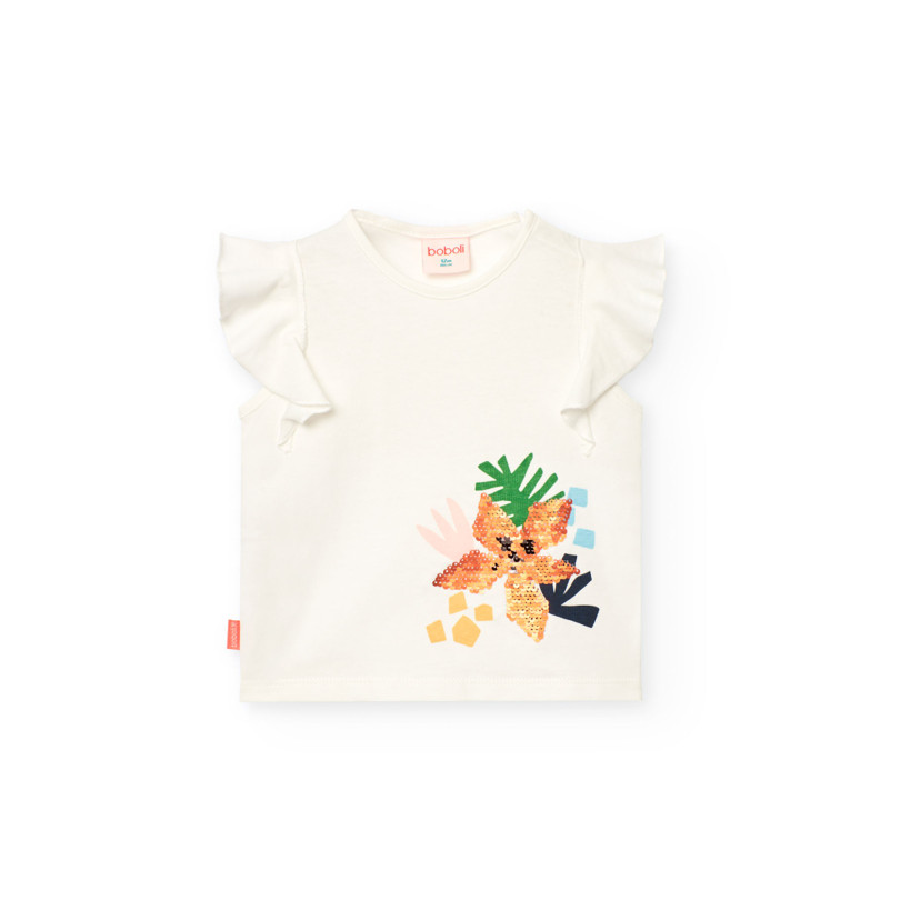 Camiseta punto de bebé niña