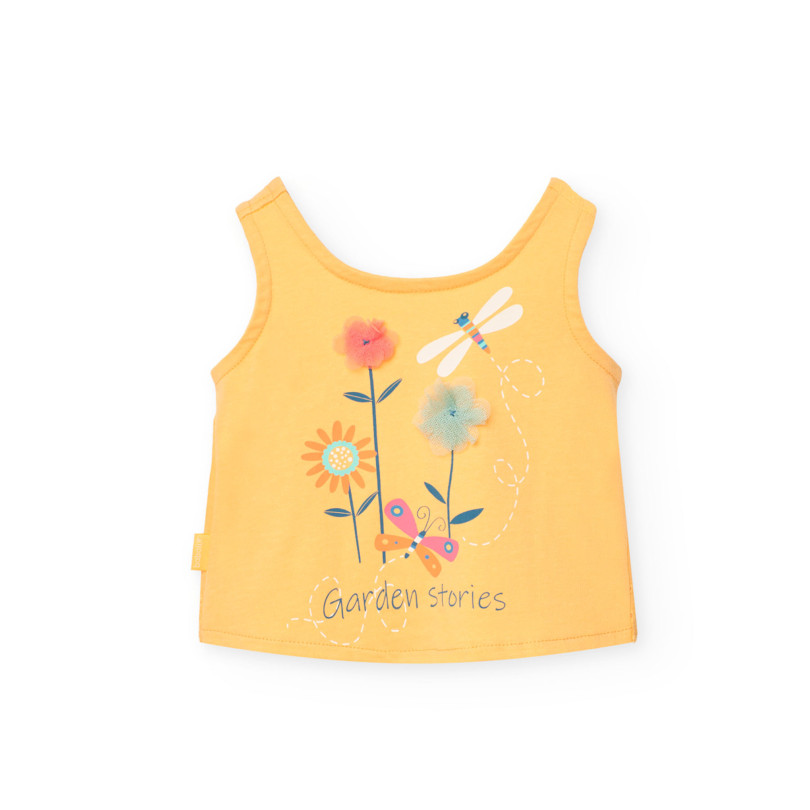 Camiseta punto de bebé niña