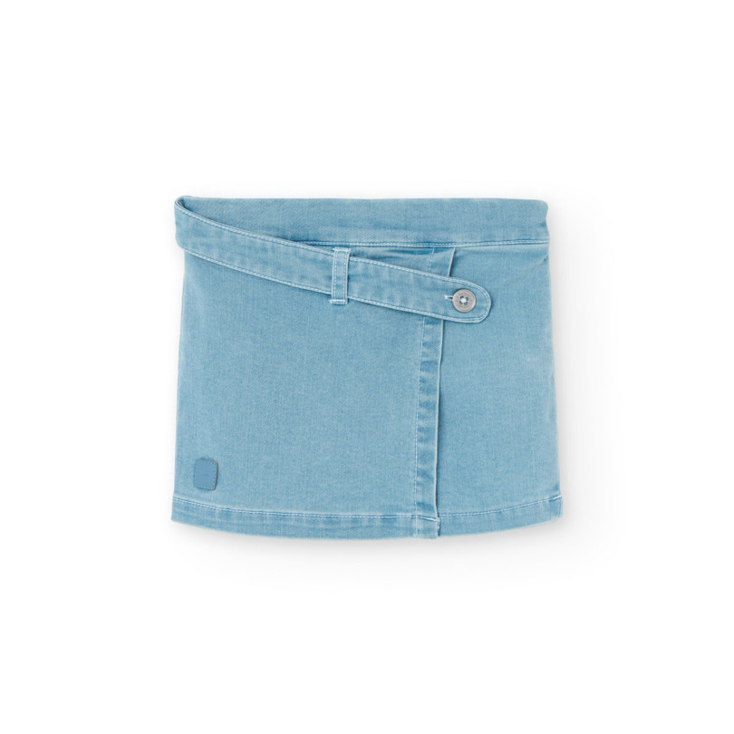 Falda-short denim