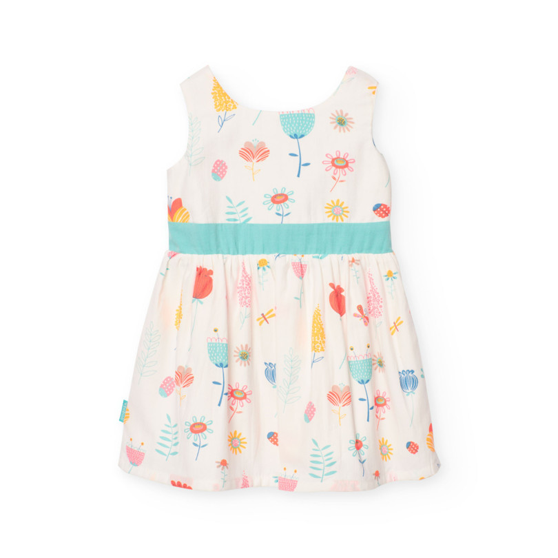 Vestido satén de bebé niña