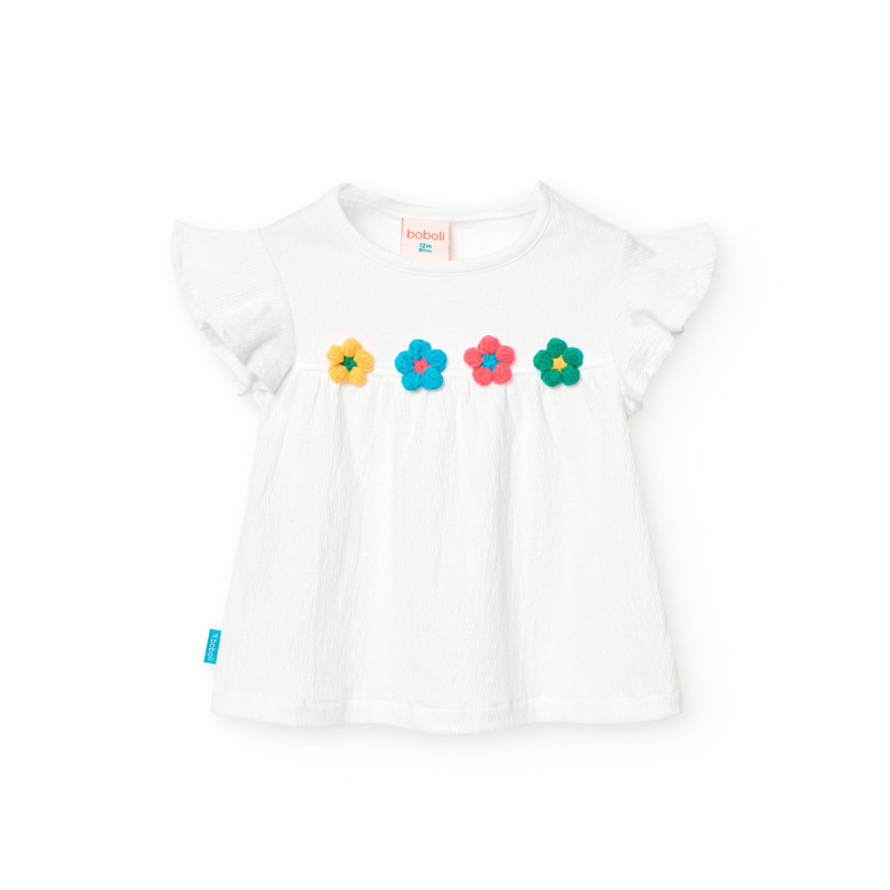 Camiseta punto de bebé niña