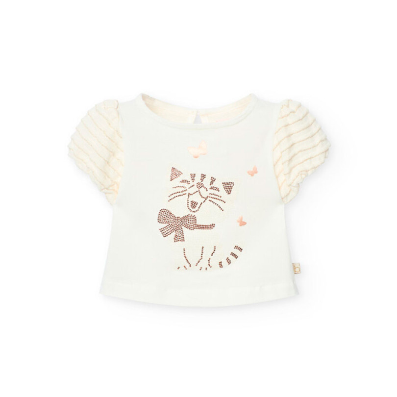 Camiseta punto de bebé niña