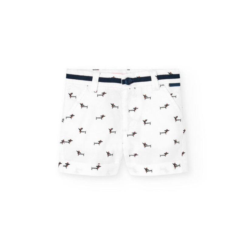 Bermudas oxford de bebé niño