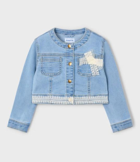 Cazadora Denim Guipur