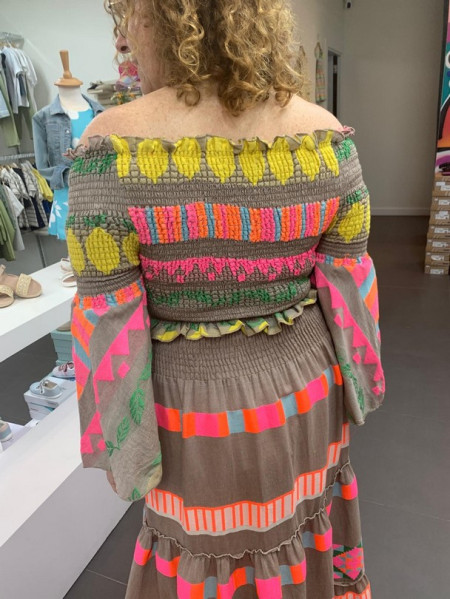 Top Multicolor Fucsia