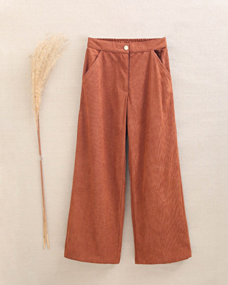 Pantalón De Niña Largo De Pana