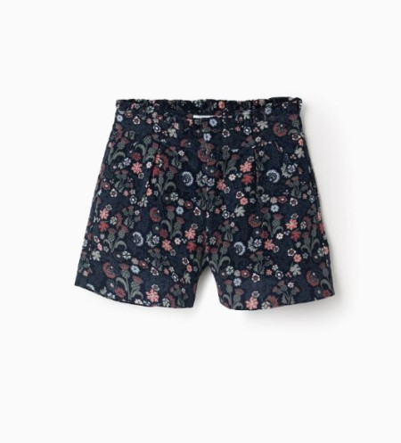 Bermuda de vestir estampada