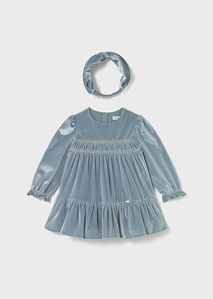 Vestido Terciopelo Con Diadem