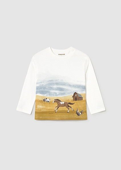 Camiseta Manga Larga Paisaje