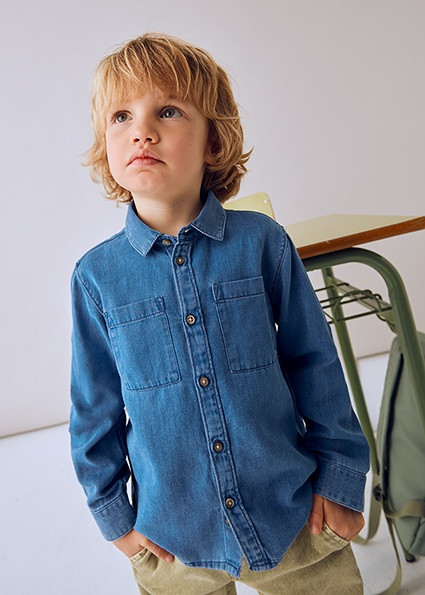 Camisa Manga Larga Denim
