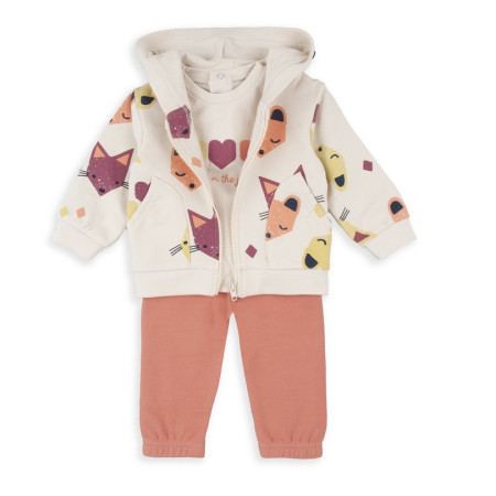 Conjunto 3 Piezas gatos Babybol