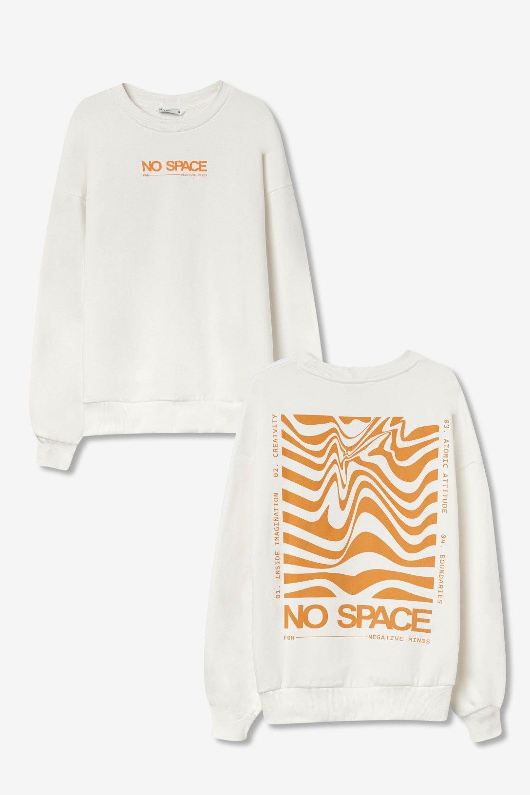 Sudadera Con Ondas En Espalda