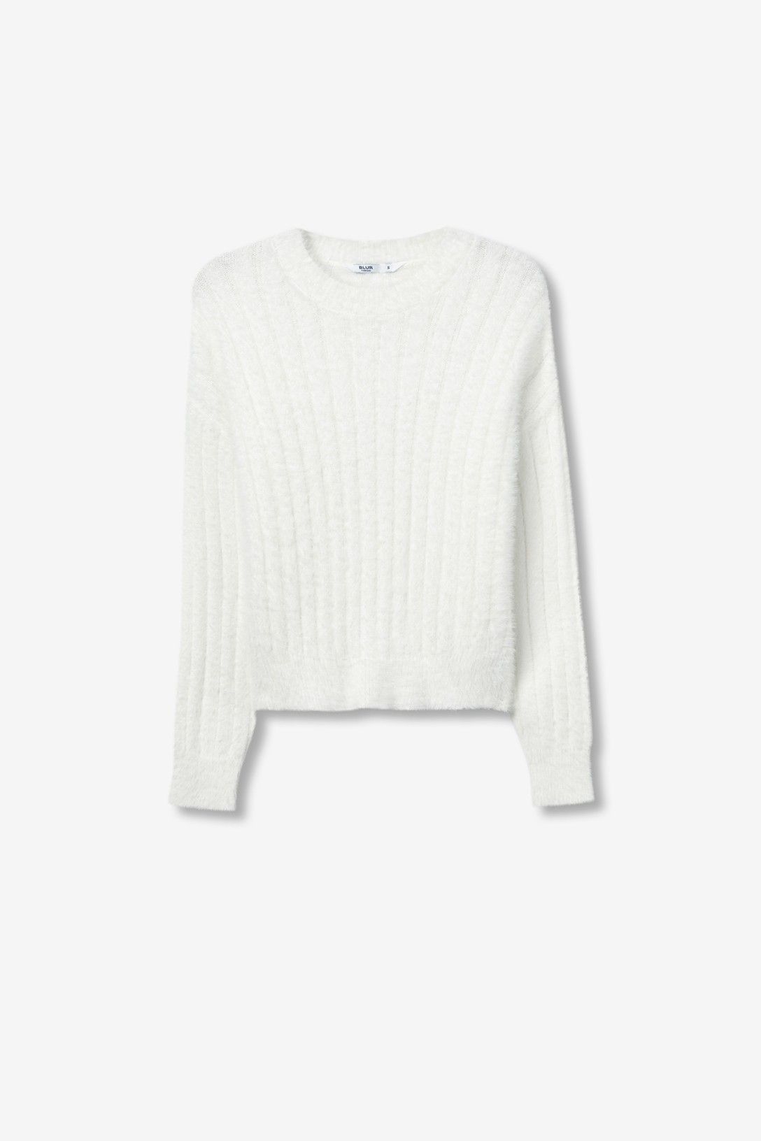 Jersey de manga larga  con bajo cropped.