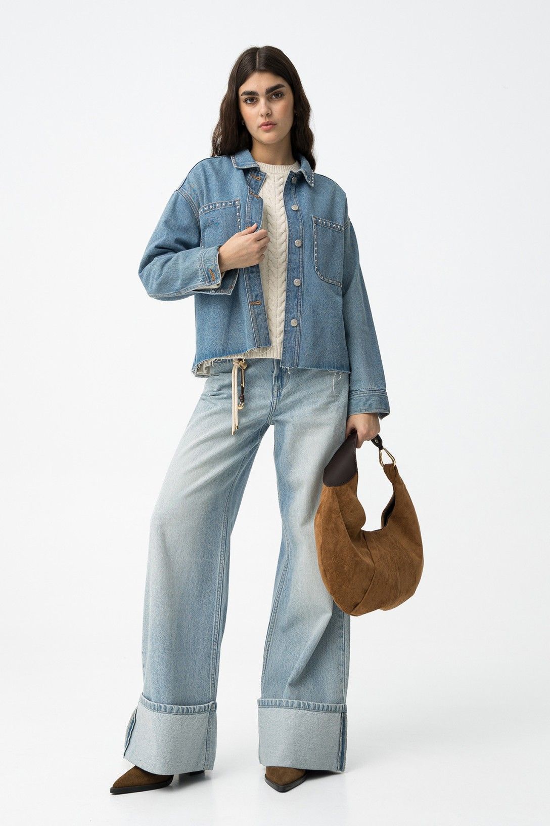 Camisa vaquera con Tachuelas