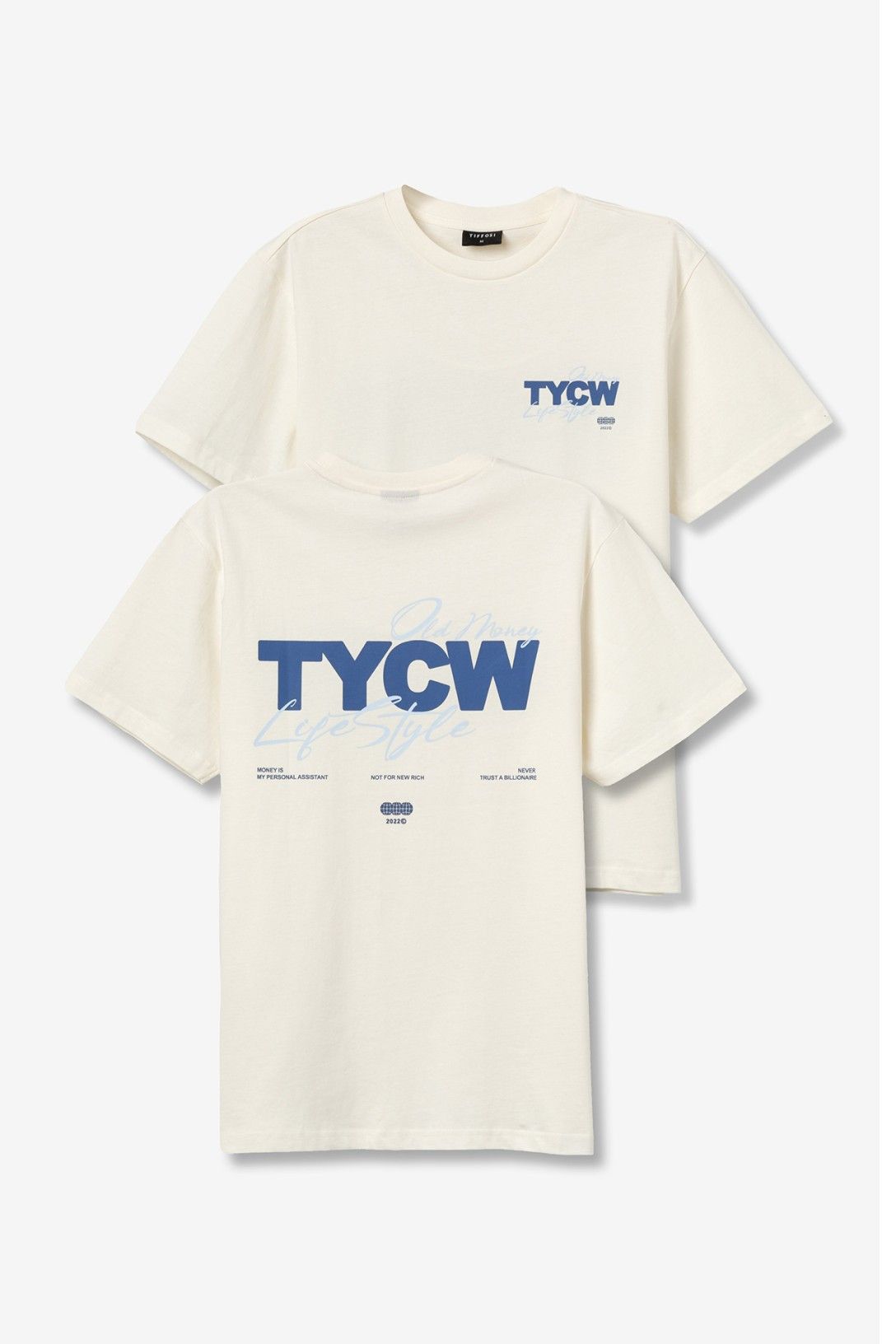 Camiseta estampada tipográfica manga corta.