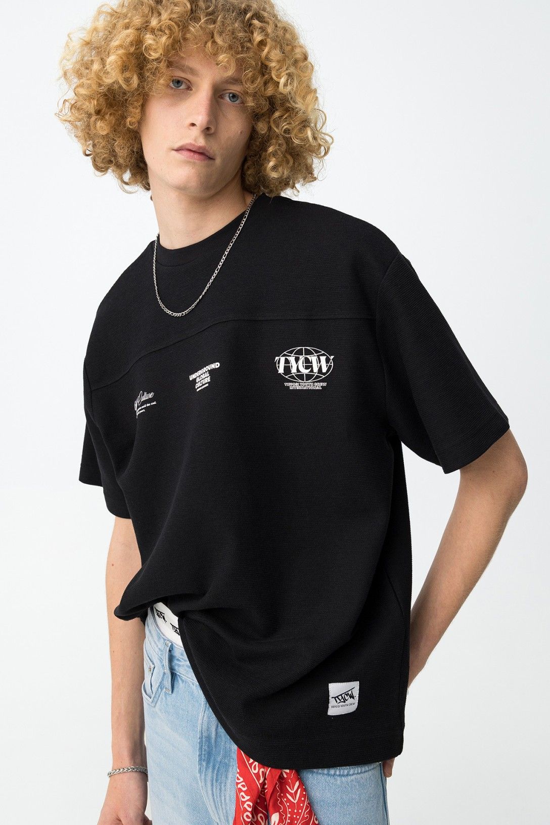 Camiseta Manga Corta  Corte Ancho