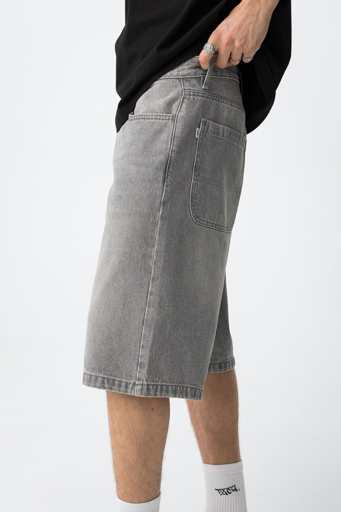 Bermuda denim  gris lavado