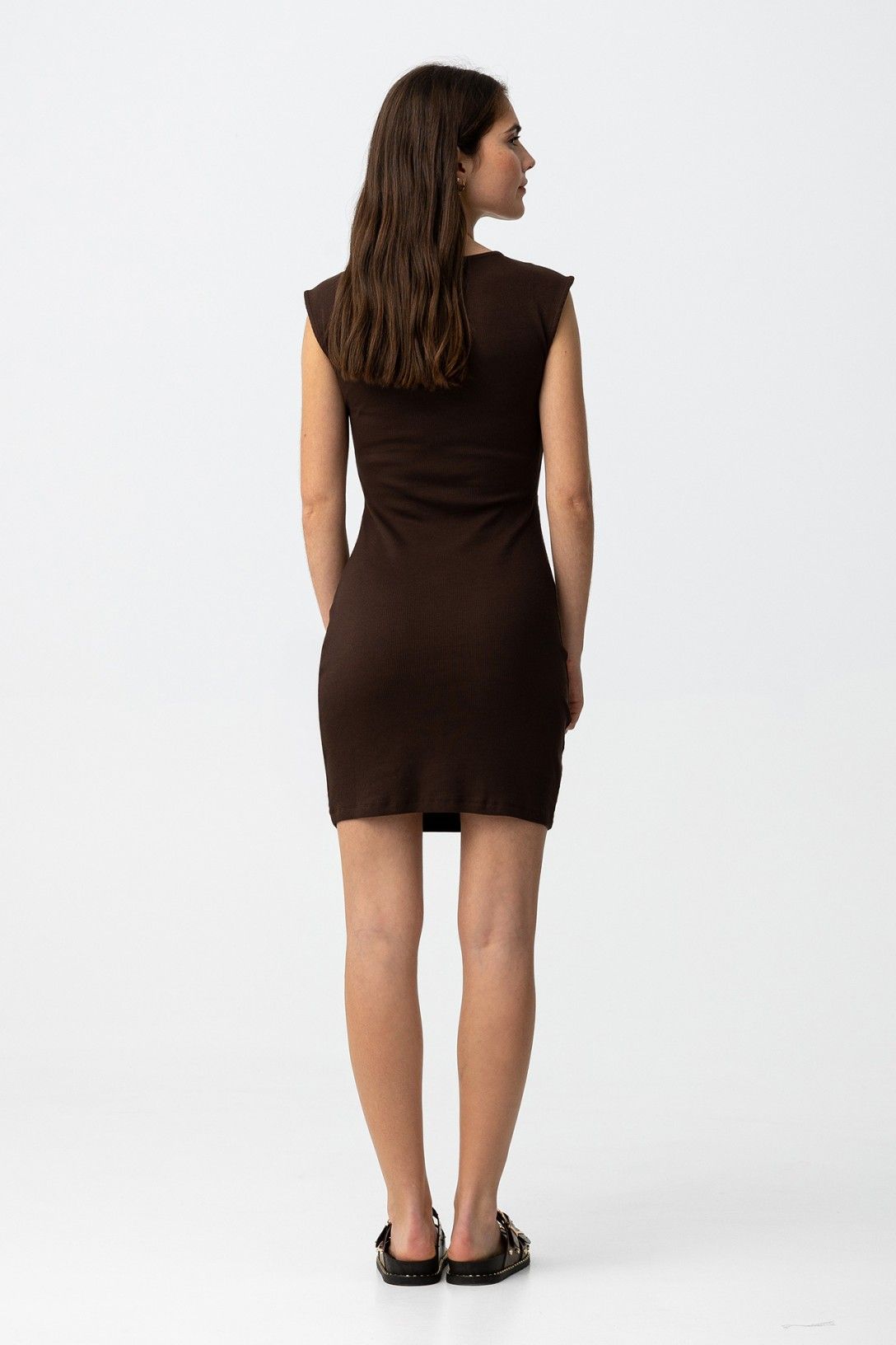 Vestido Canalé Ajustado.