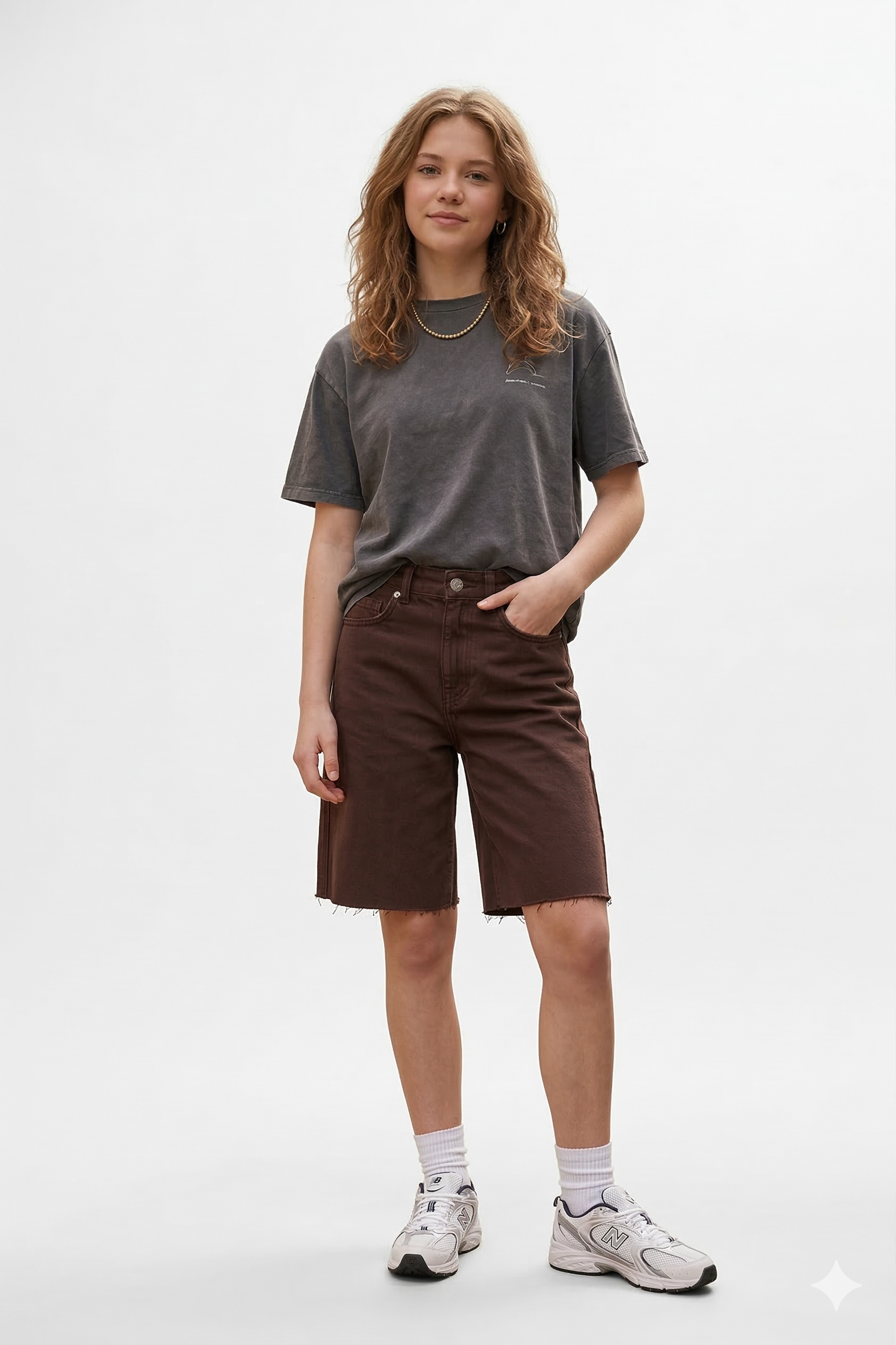 Bermuda Vaquera Deshilachada