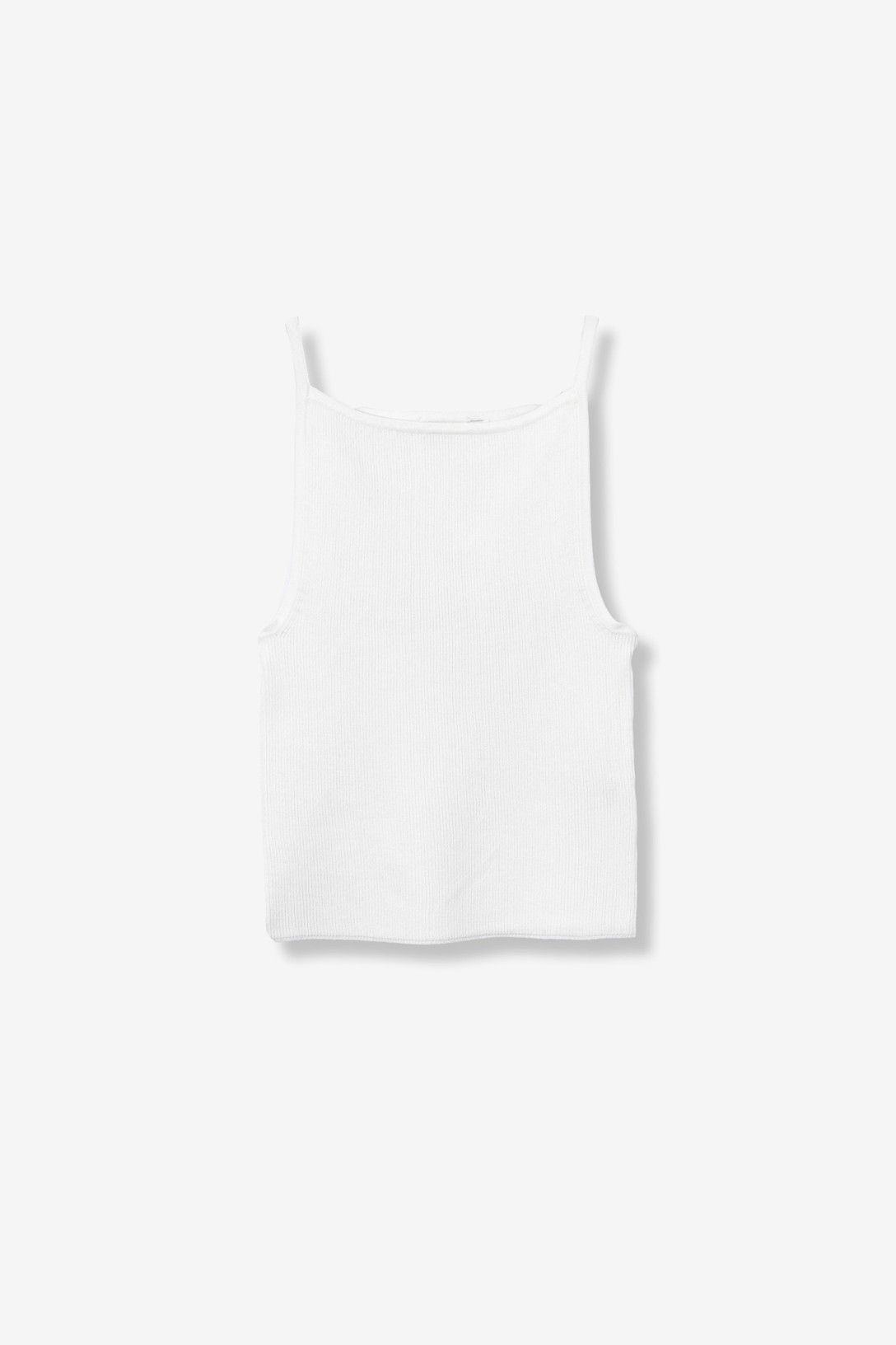 Camiseta canalé sin manga