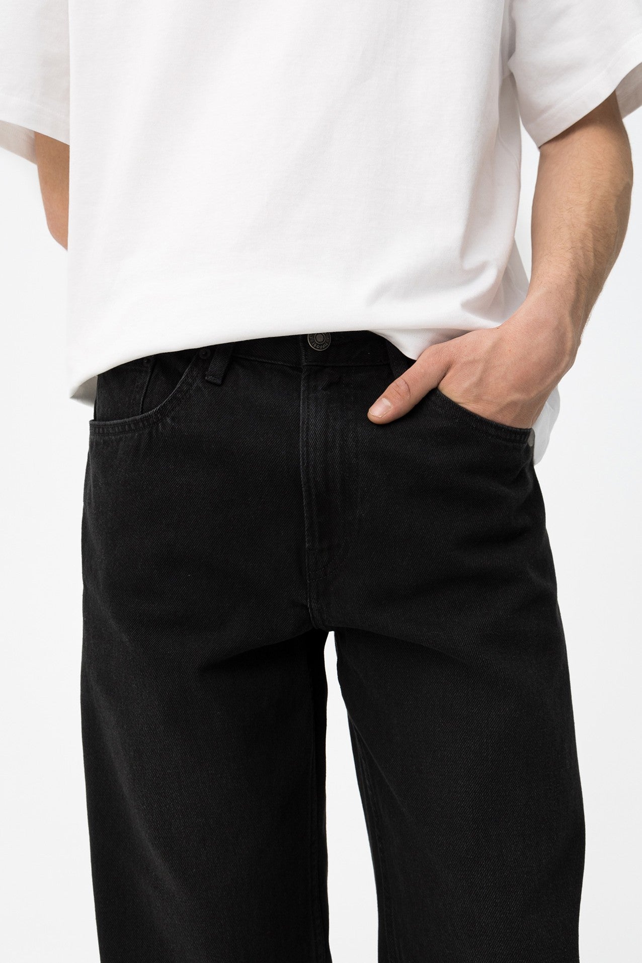 Pantalón vaquero super baggy, chico.