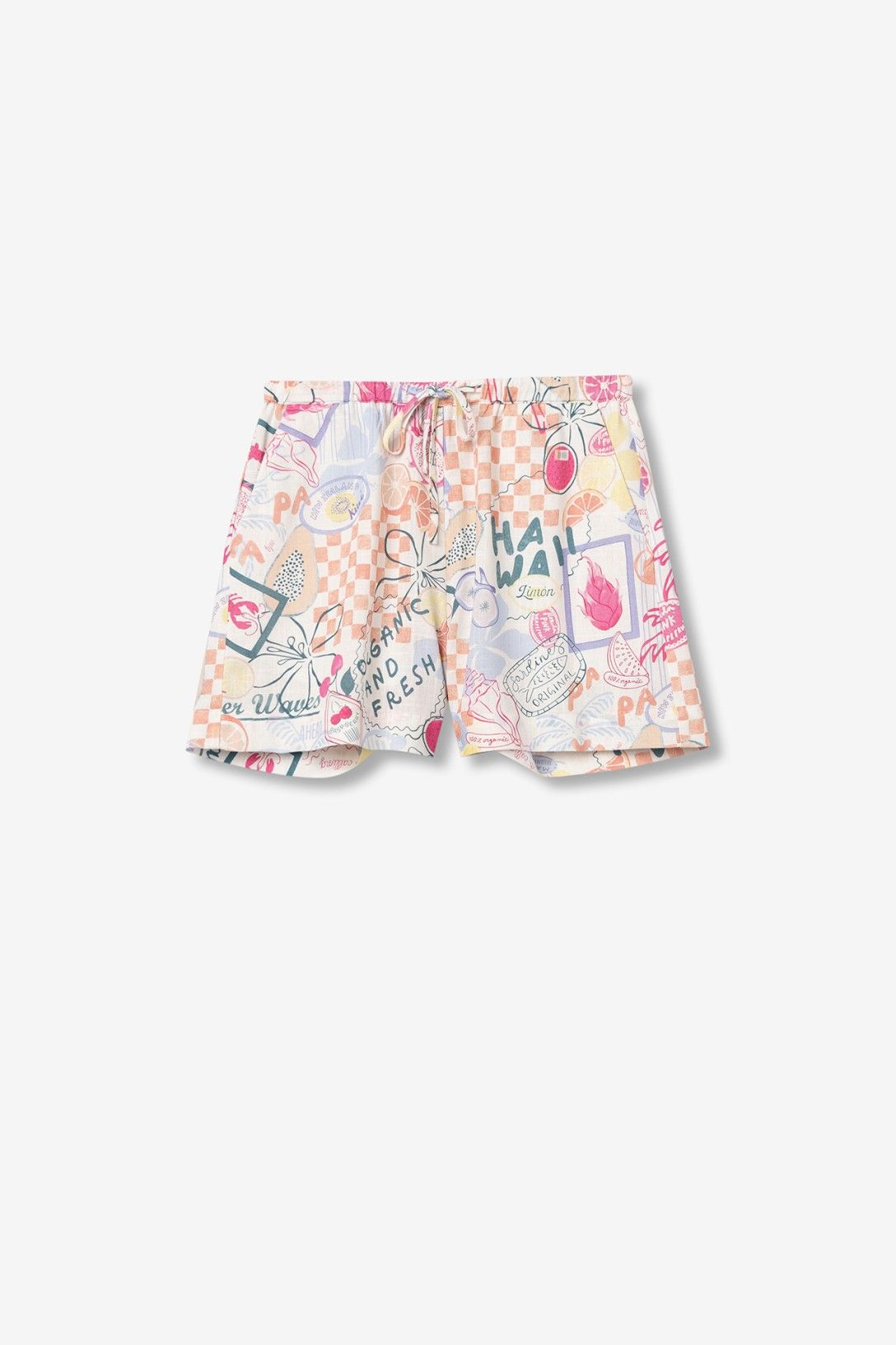 Short Mujer – Estampado Multicolor Estilo Tropical