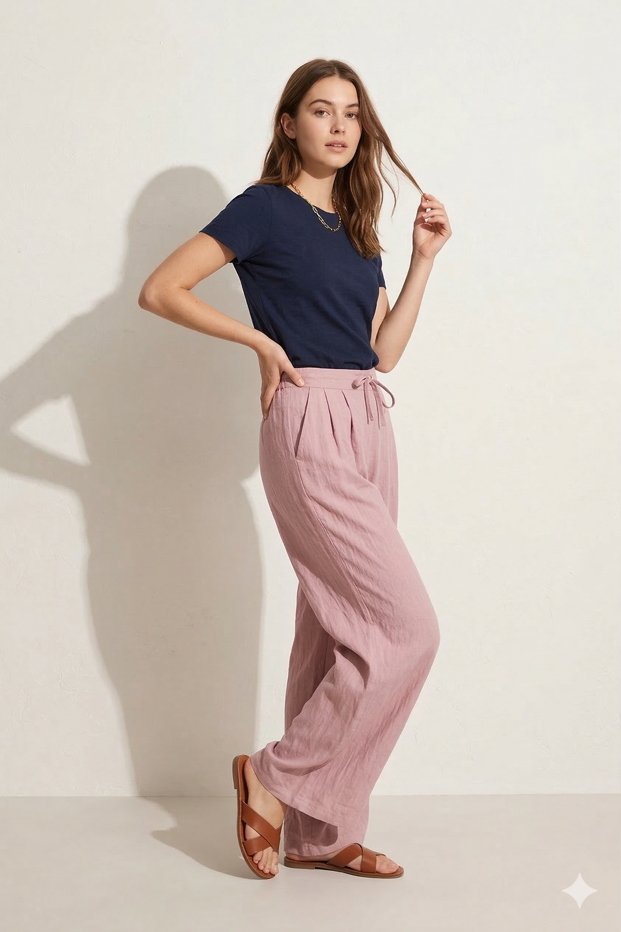 Pantalón Palazzo Rosa.