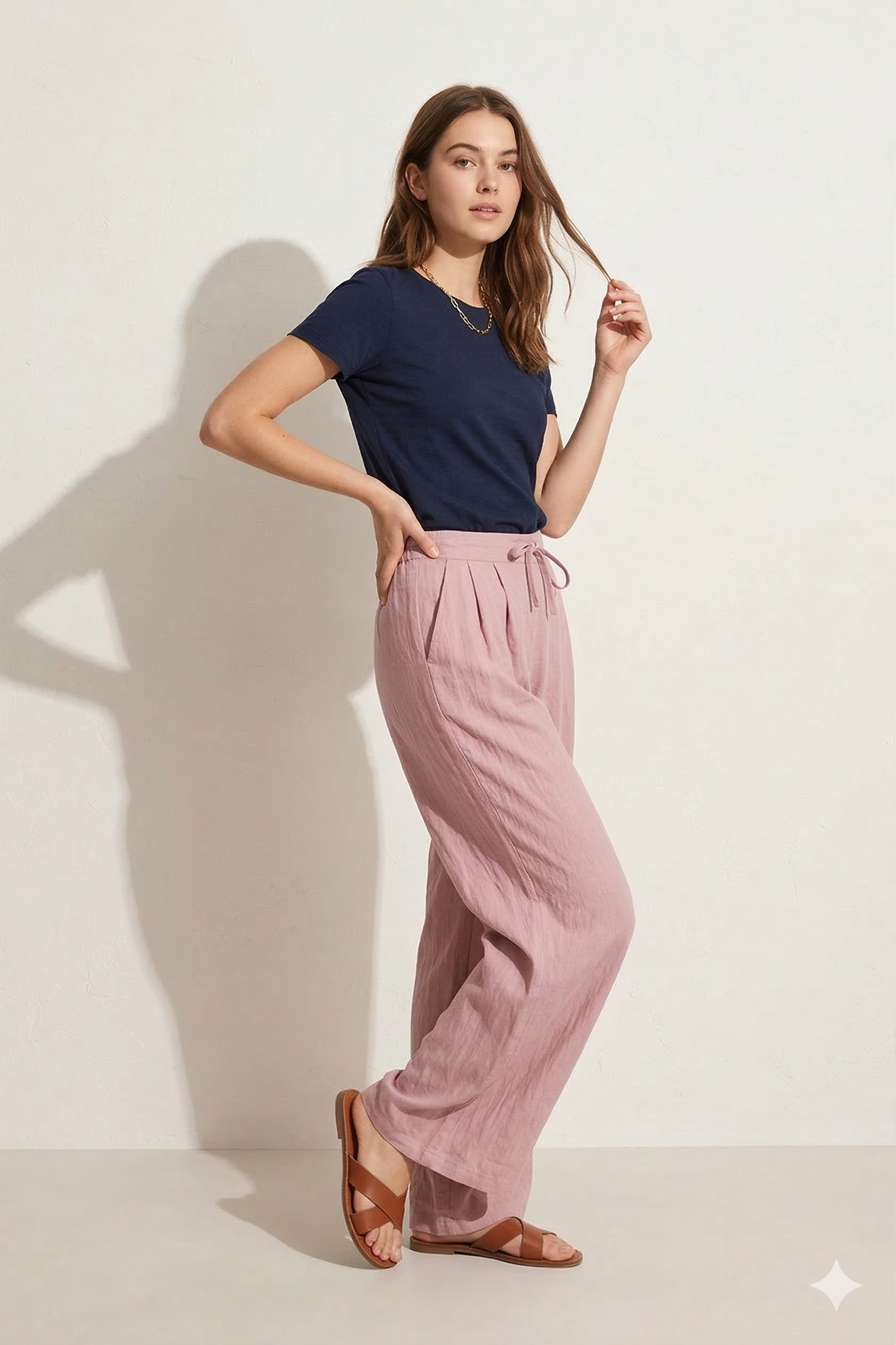 Pantalón Palazzo Rosa.