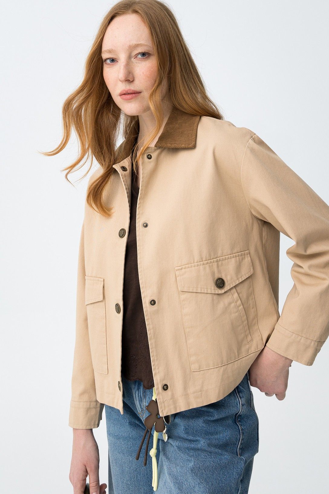 Chaqueta Contraste Cuello
