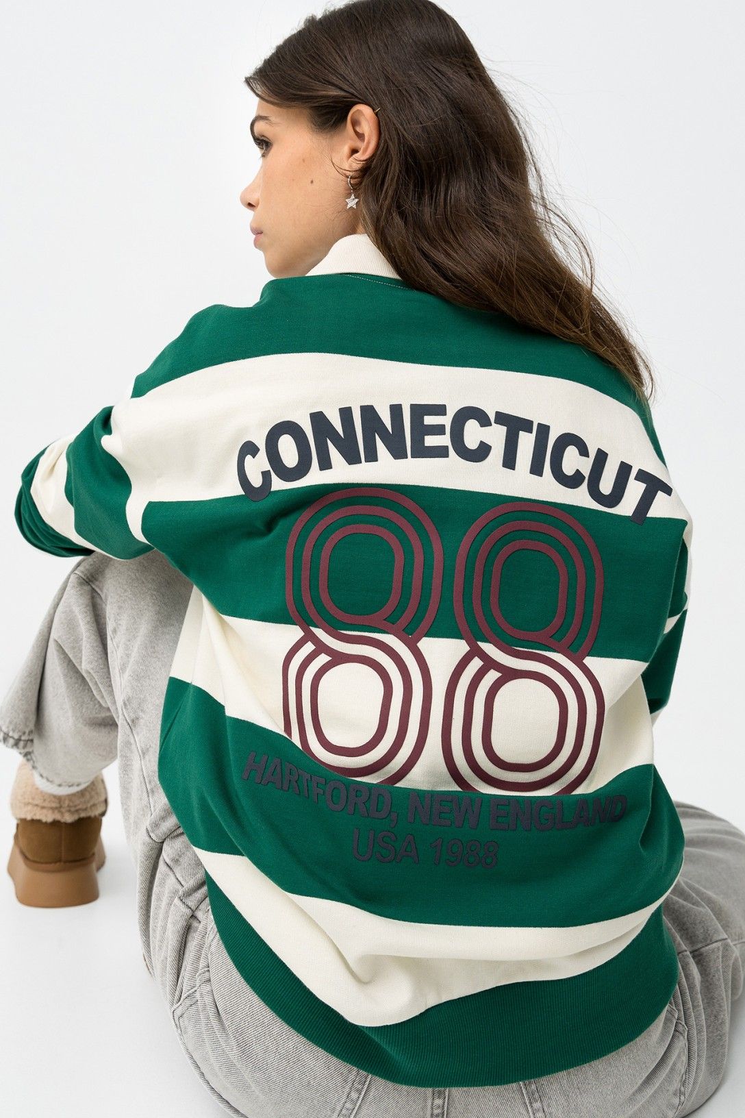 Sudadera Rayas Cremallera