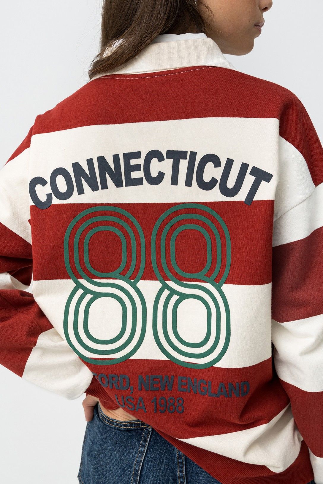 Sudadera Rayas Cremallera