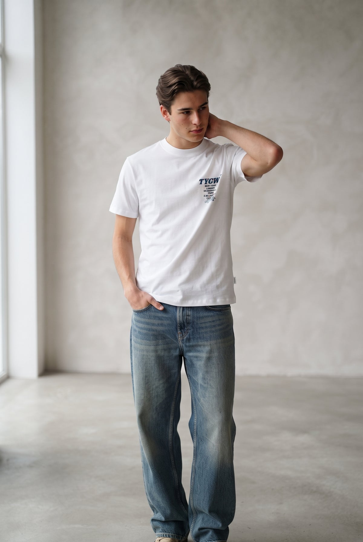 Camiseta manga corta blanca