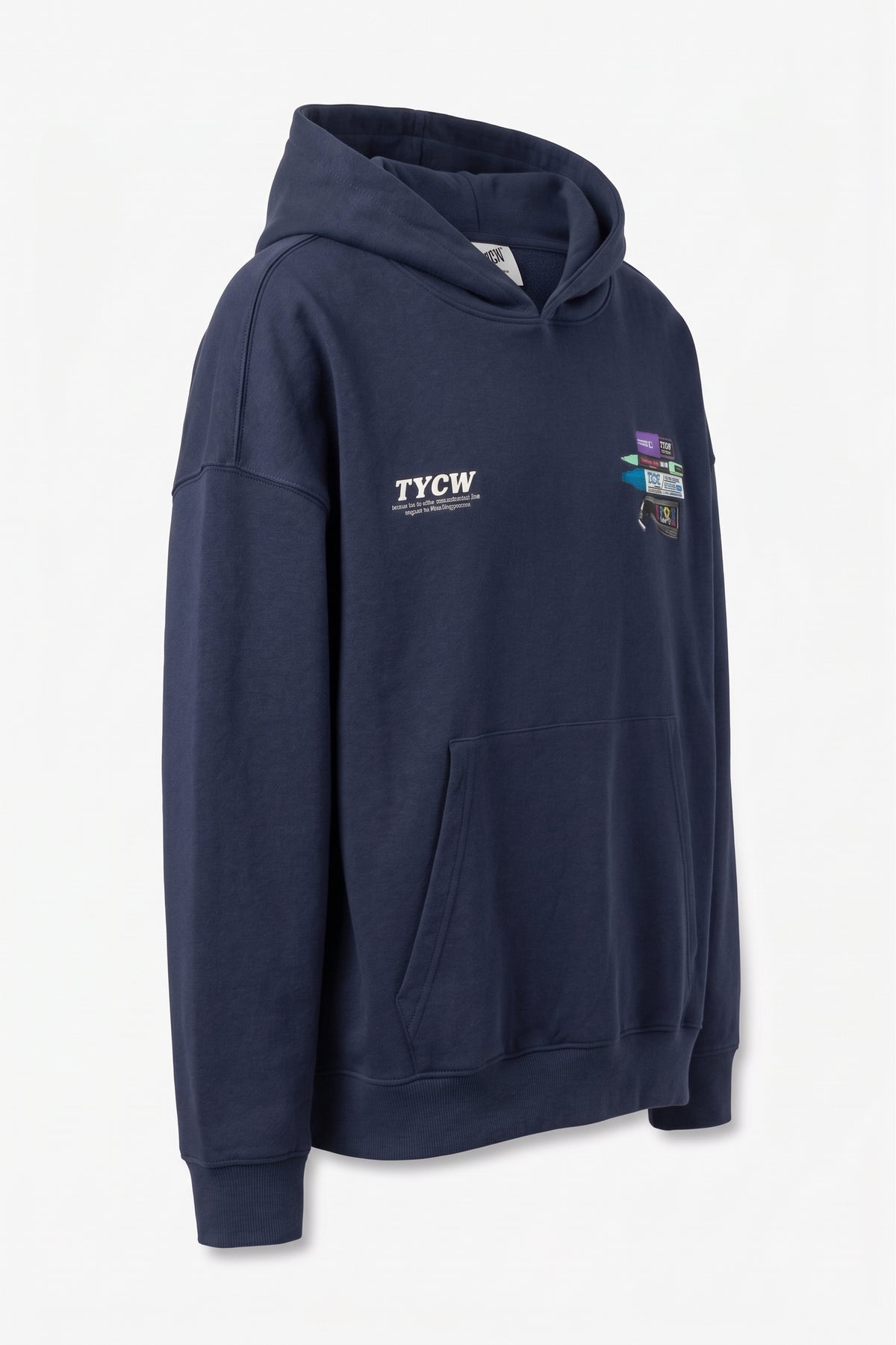 Sudadera con capucha azul marino