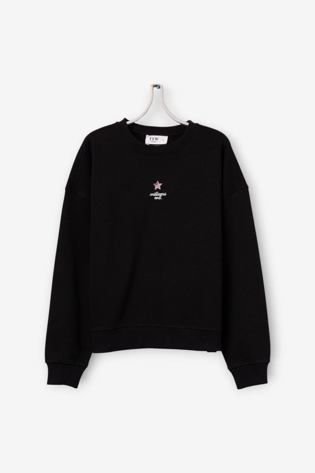 Sudadera sin capucha gráfico discreto frontal.