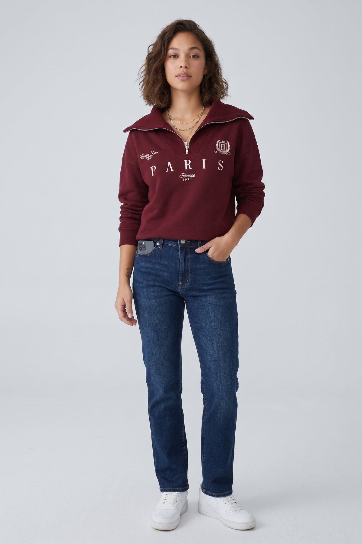 Sudadera granate PARIS
