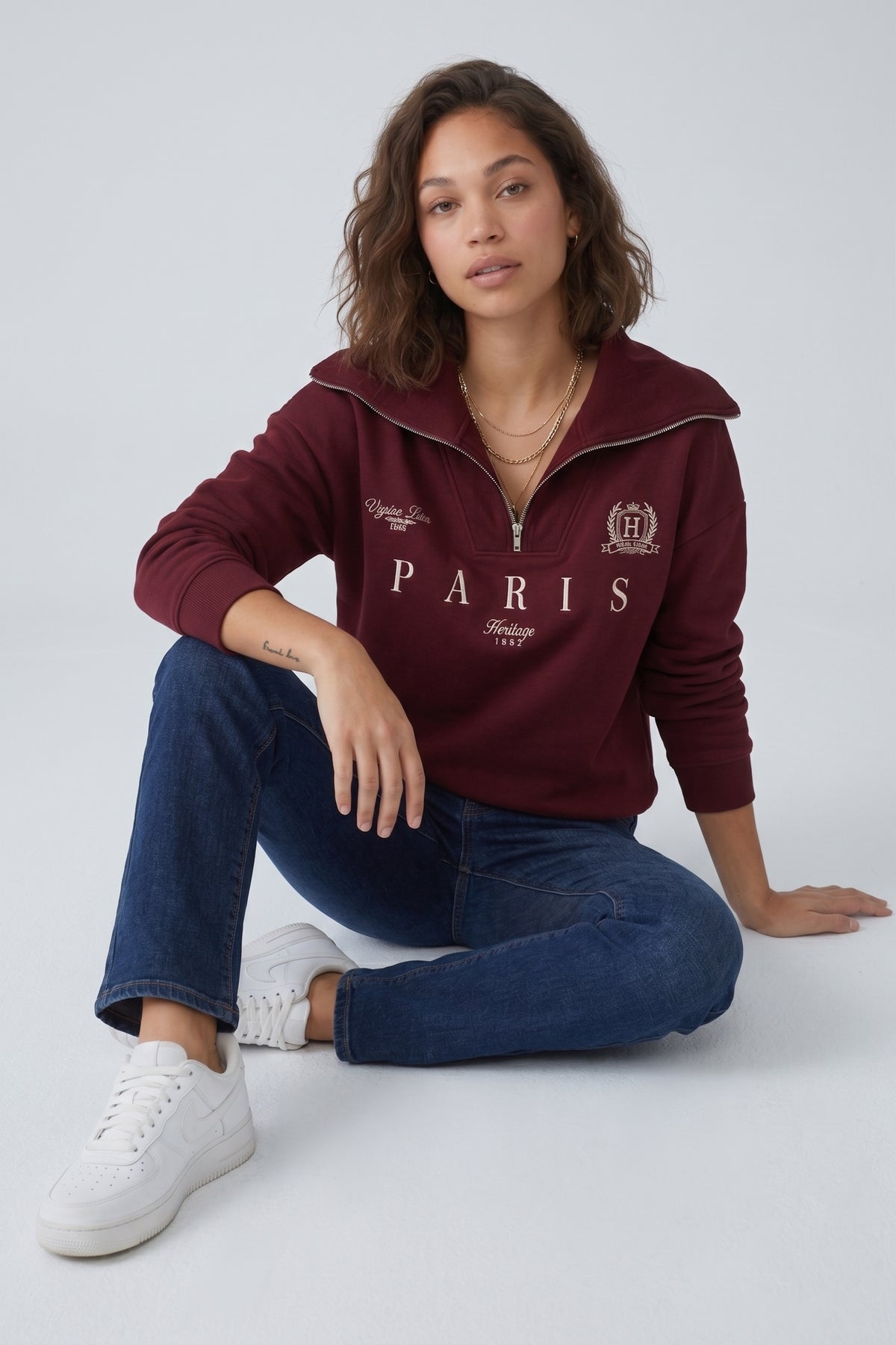 Sudadera granate PARIS