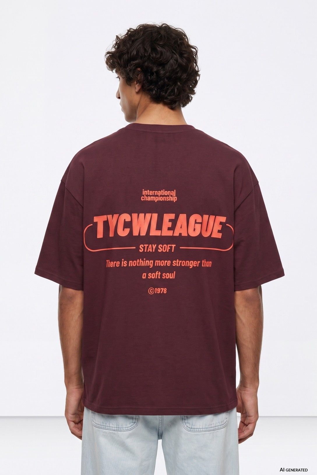 Camiseta manga corta oversized, chico