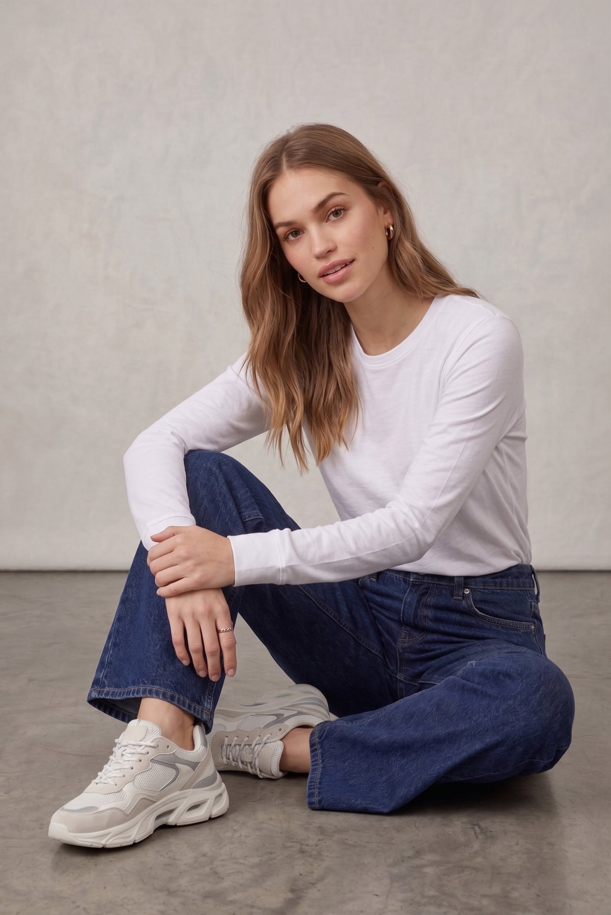 Pantalón vaquero wide leg.
