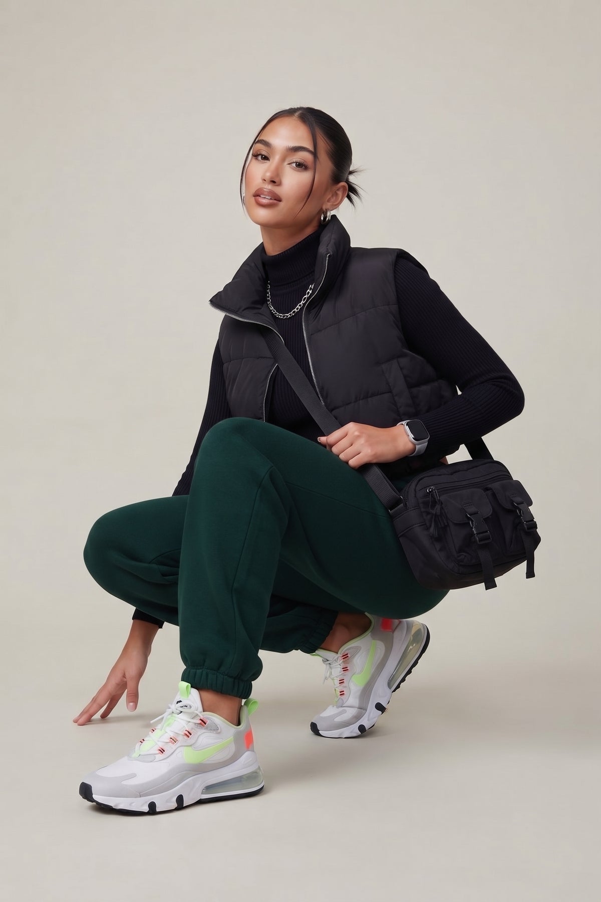 Pantalón jogger verde.