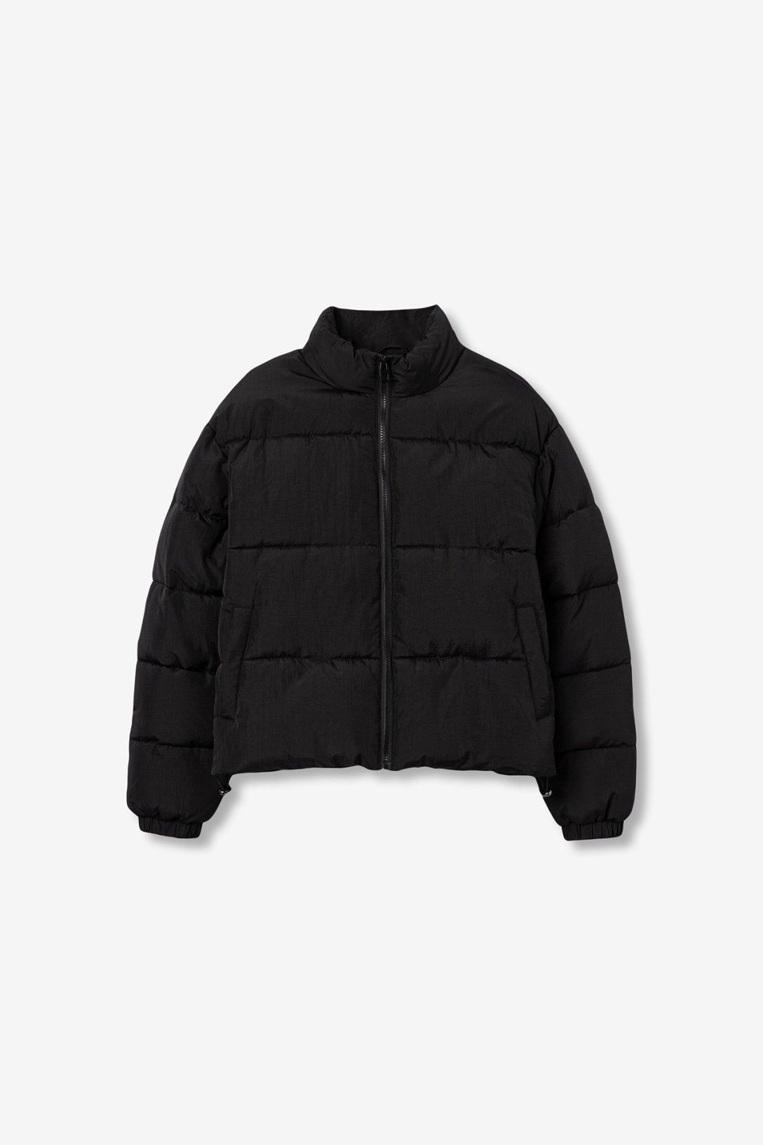 Chaquetón acolchado térmico negro.