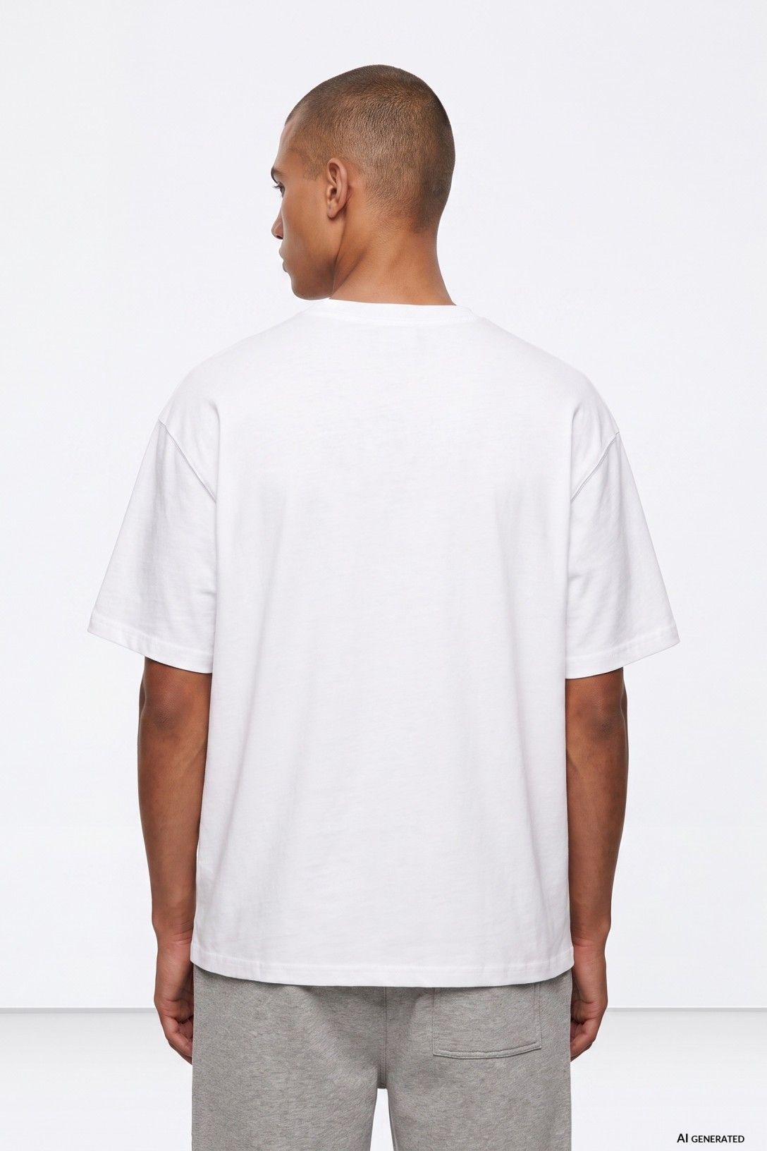 Camiseta manga corta básica blanca, chico.