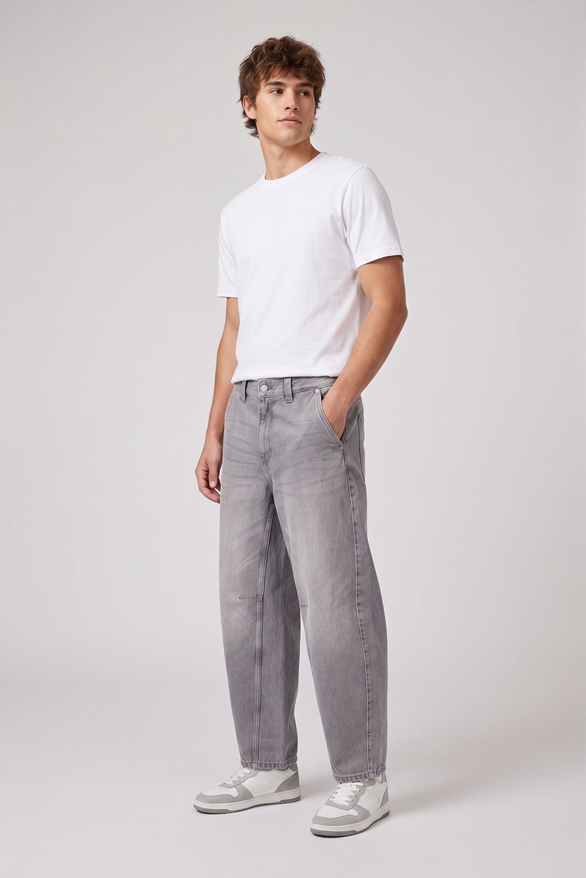 Pantalón vaquero corte balloon fit