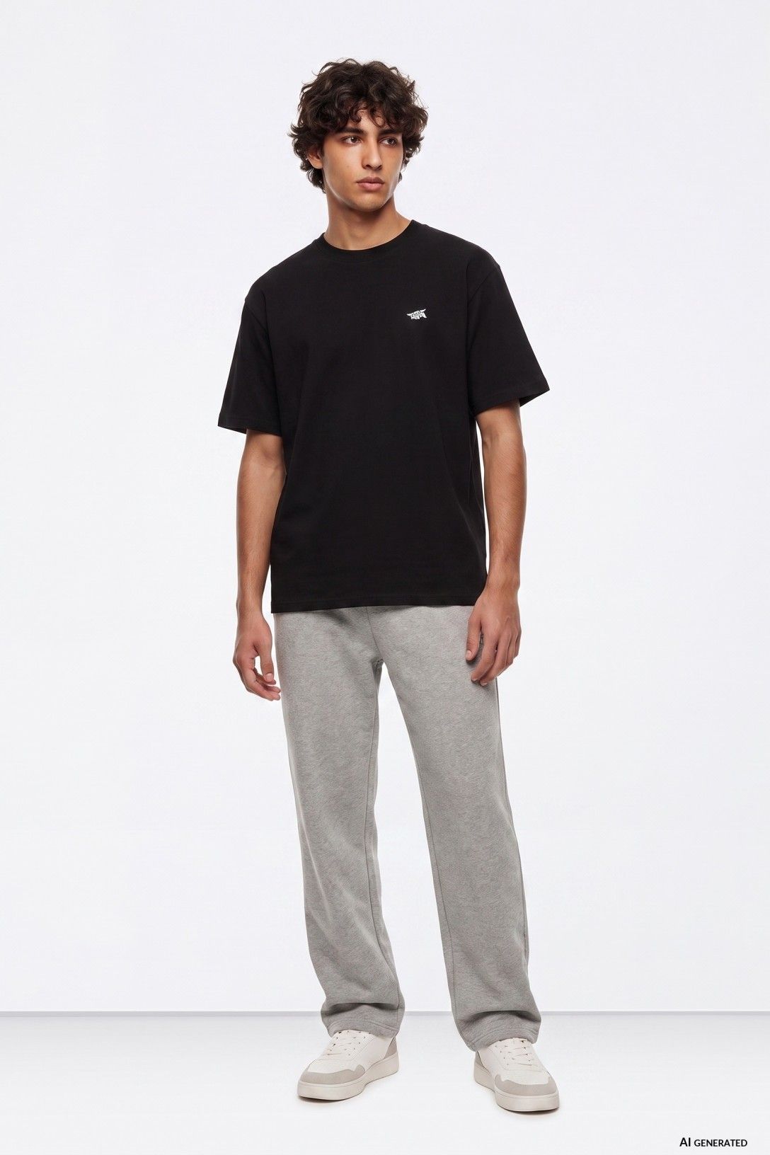 Pantalón jogger gris, chico.