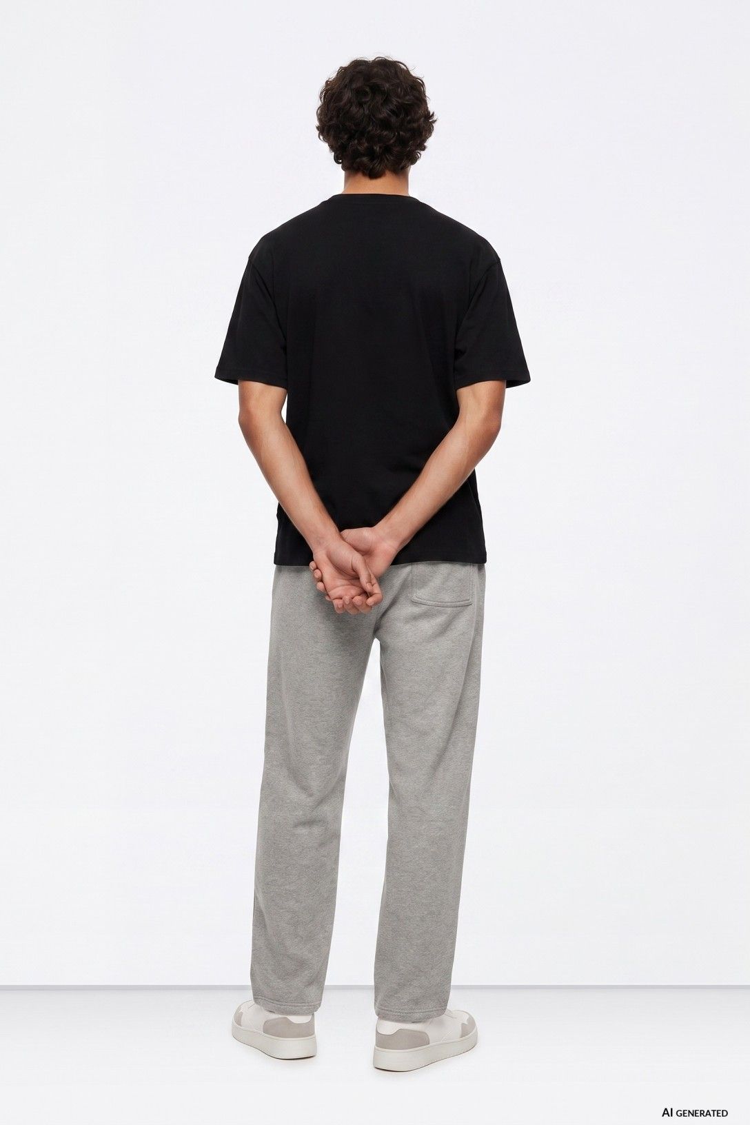 Pantalón jogger gris, chico.