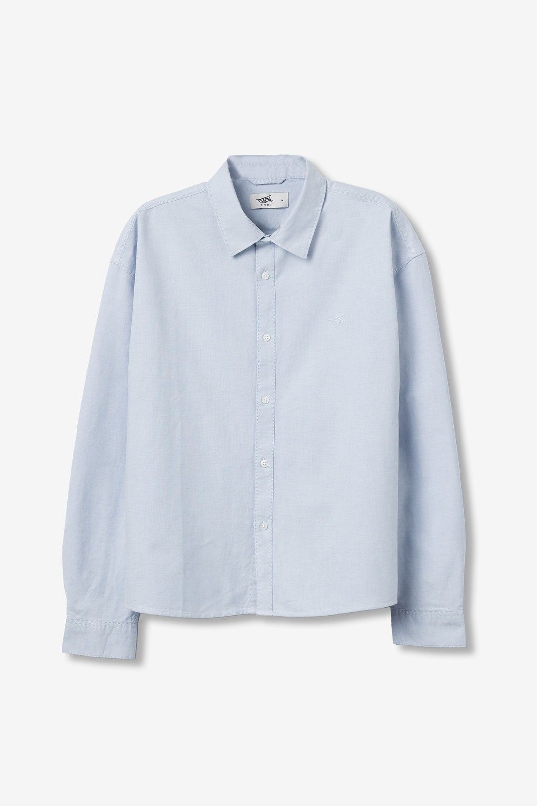 Camisa manga larga de vestir azul cielo, chico.