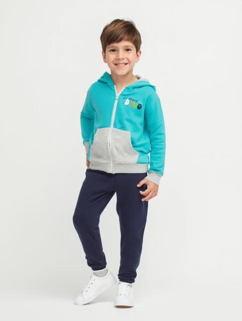 Sudadera Cremallera Turquesa