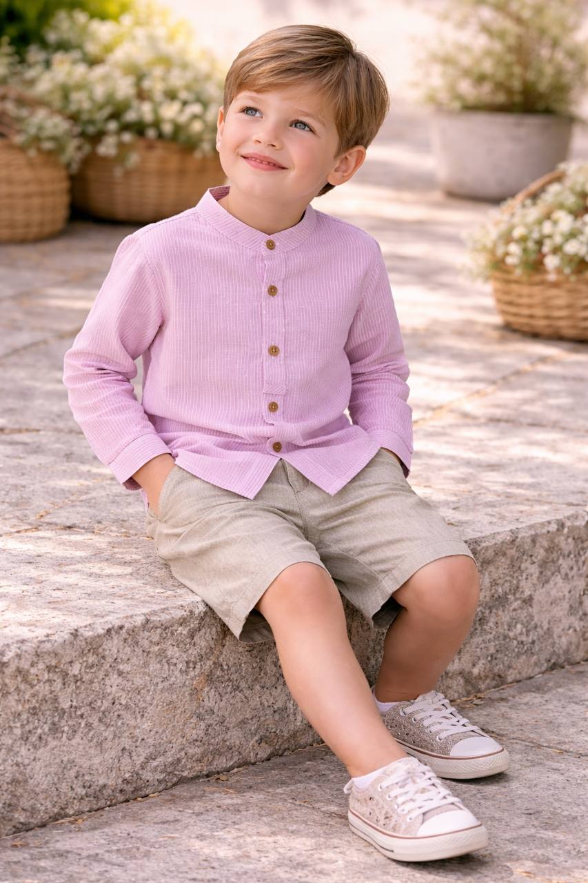Conjunto niño camisa y bermuda Palma