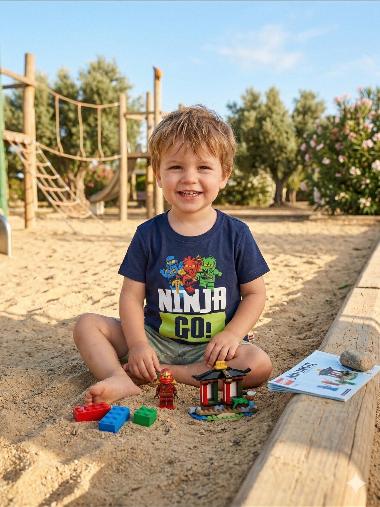 Camiseta Ninja azul marino bebé LEGO