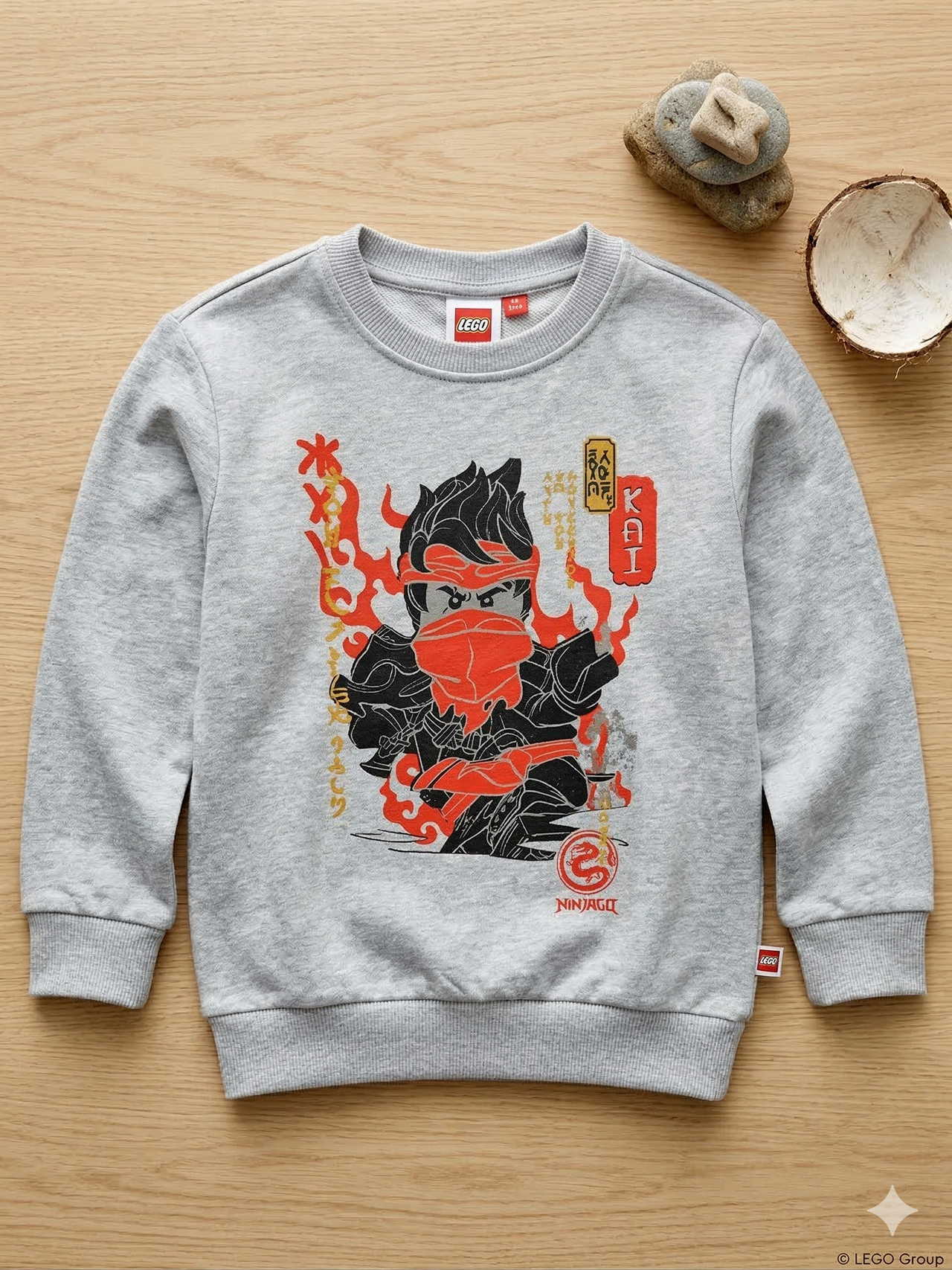 Sudadera sin capucha Gris LEGO Ninja