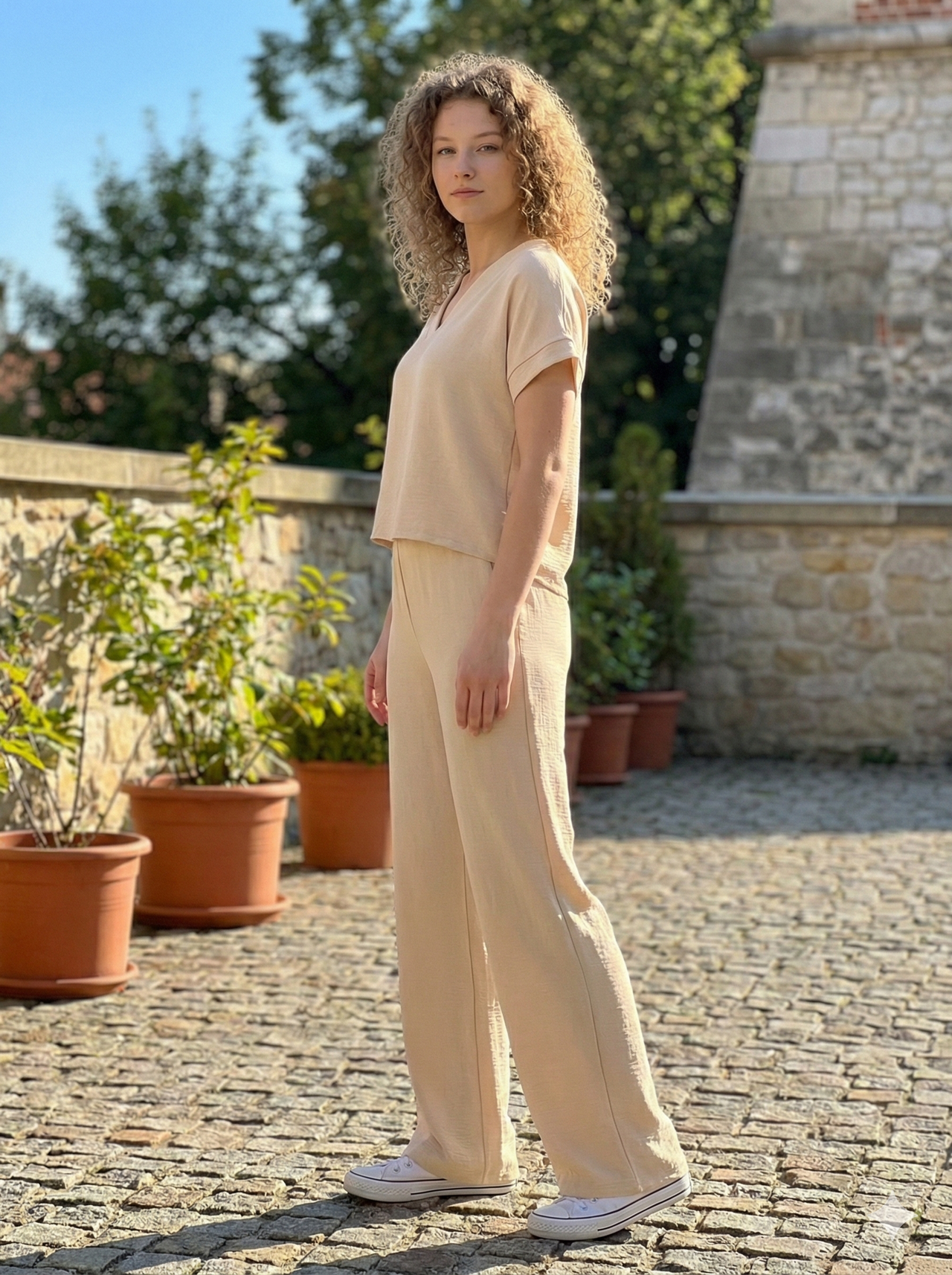 Conjunto Camiseta y Pantalón fluido